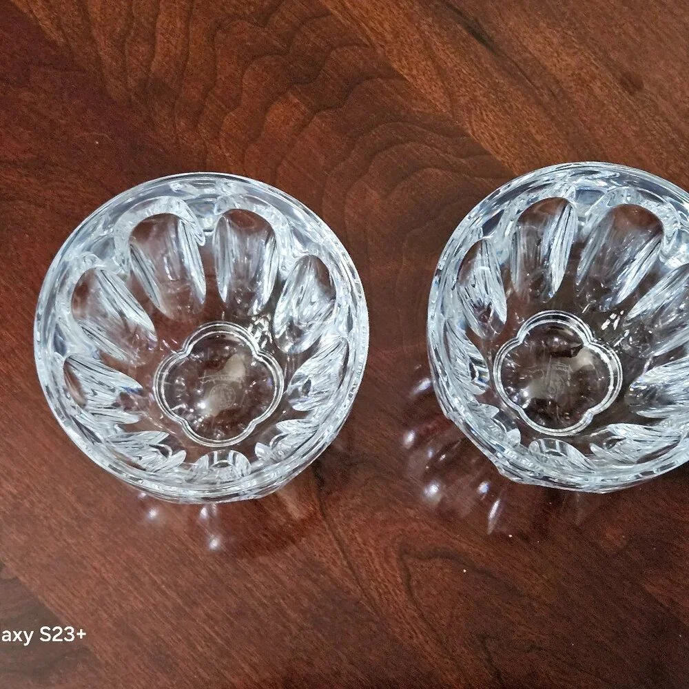NEW 2 BACCARAT CRYSTAL FAUNACRYSTOLOPIS DOF WHISKEY CLOVER BAR GLASS TUMBLER